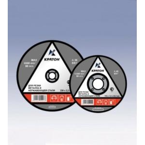 Круг отрезной прямой по нержавеющей стали A36SBF, диам 230х22,2х2,2 мм, КРАТОН, 1 07 05 003