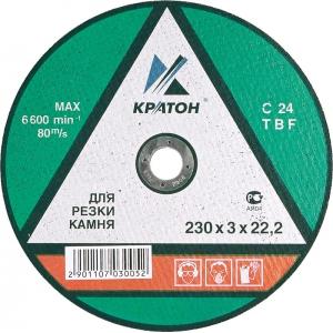 Круг для резки камня C24TBF, 115х3,0х22,2, КРАТОН, 1 07 03 001