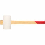 Киянка резиновая белая, деревянная ручка 50 мм ( 340 гр ) FIT 45332