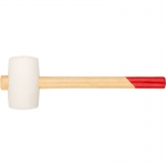 Киянка резиновая белая, деревянная ручка 60 мм ( 450 гр ) FIT 45333