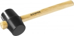 Киянка резиновая черная с деревянной ручкой, 225 г, STAYER, 20505-40